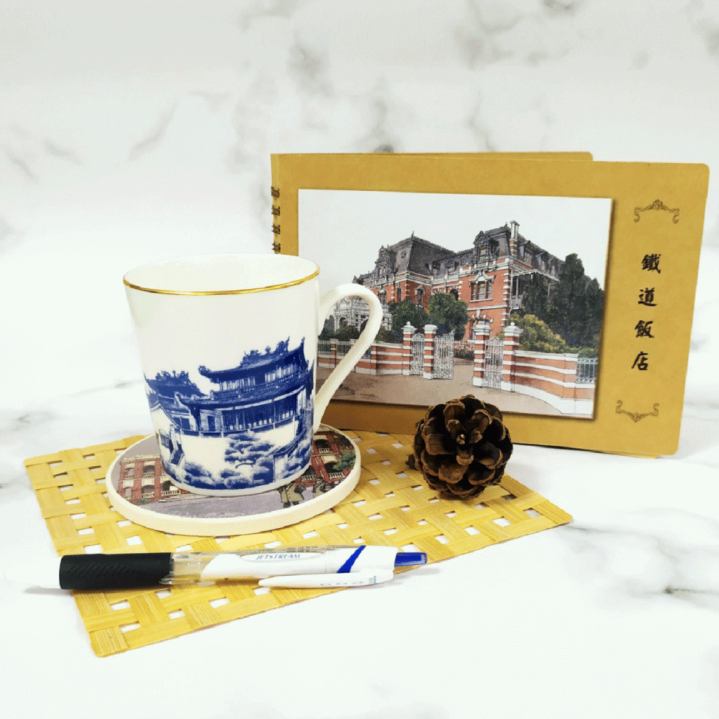 1919杯子 橫式牛皮筆記本